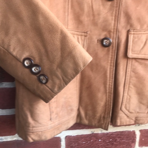Georgetown Leather Design sz L Safari Style Coat - Picture 3 of 11
